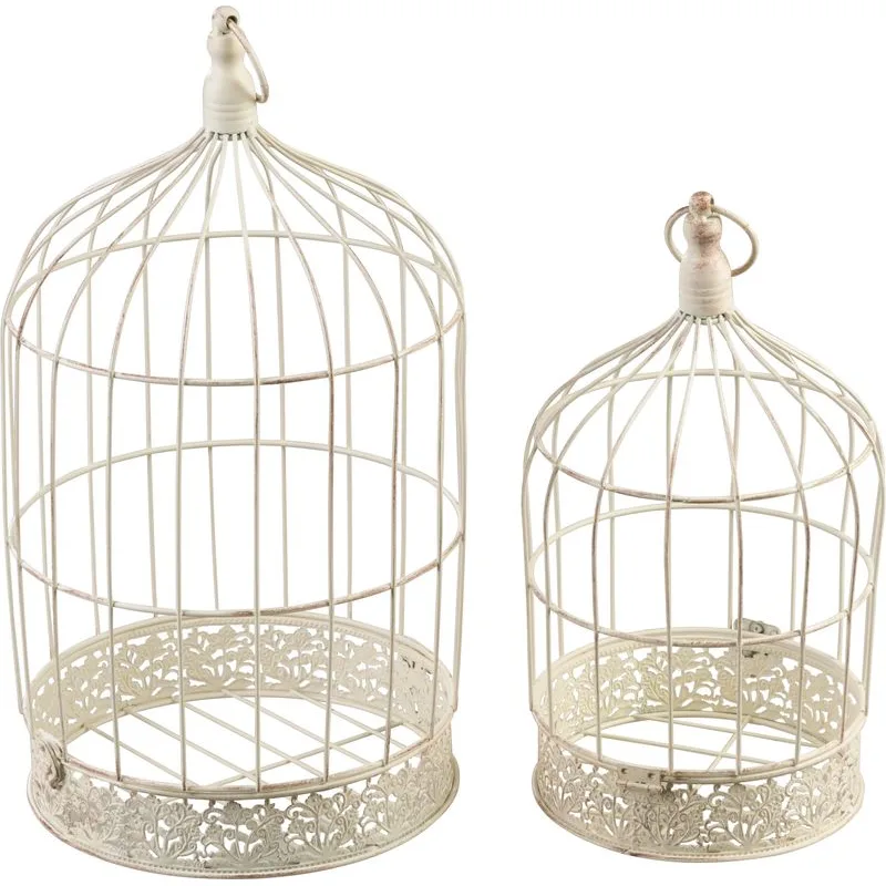 Záhradná dekorácia Mecco Klietka pre vtáky, set 2 ks