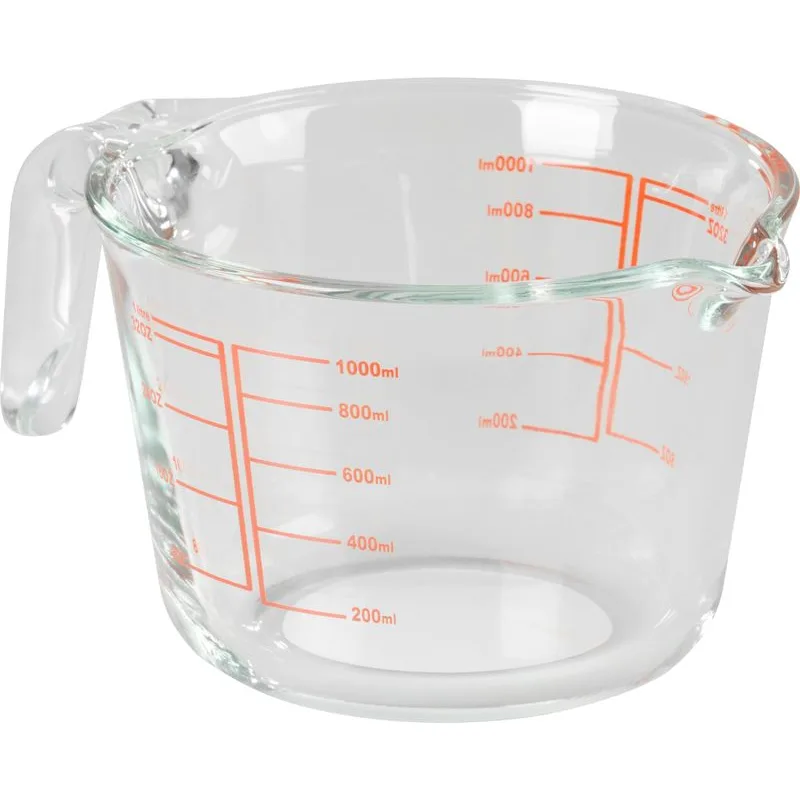 Odmerka MagicHome 1000 ml, sklenená, s výlevkou