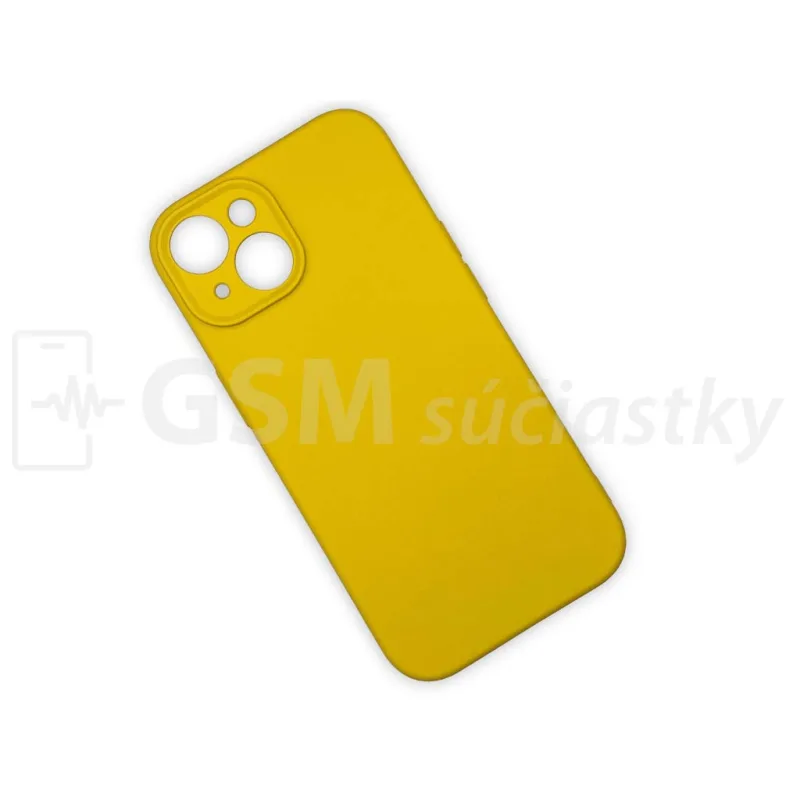 Soft Flex Silikónový kryt na mobil iPhone 15 Žltý