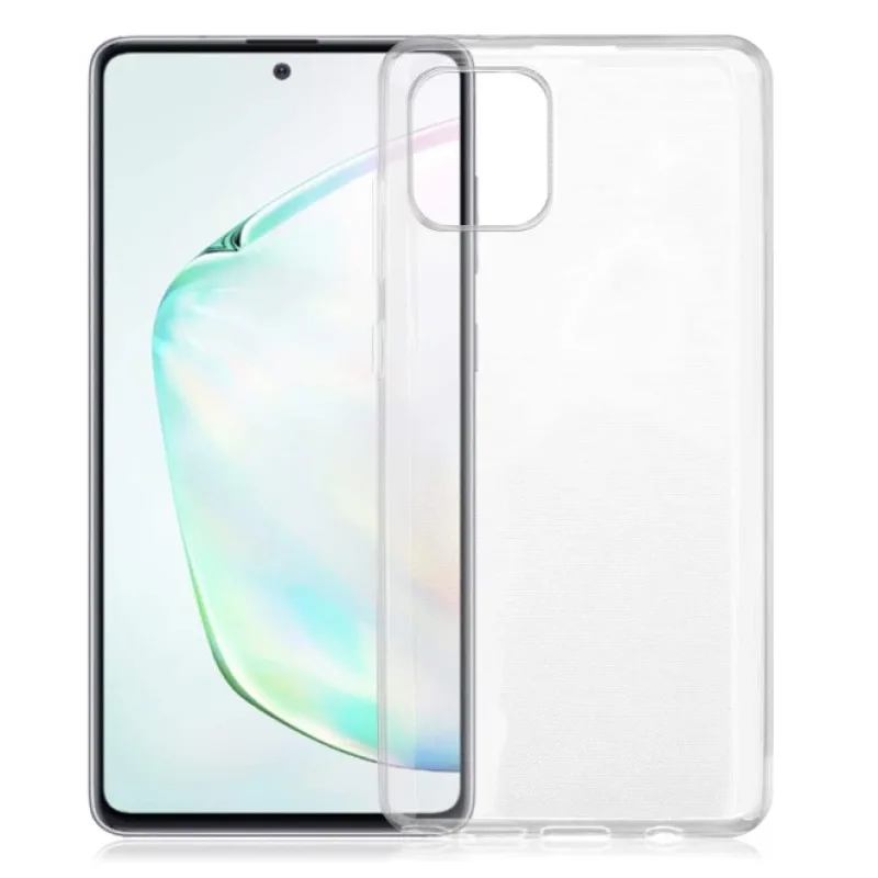 Transparentné Puzdro priesvitné silikónové Samsung Galaxy Note 10 Lite, N770 Farba: Priesvitné 2224