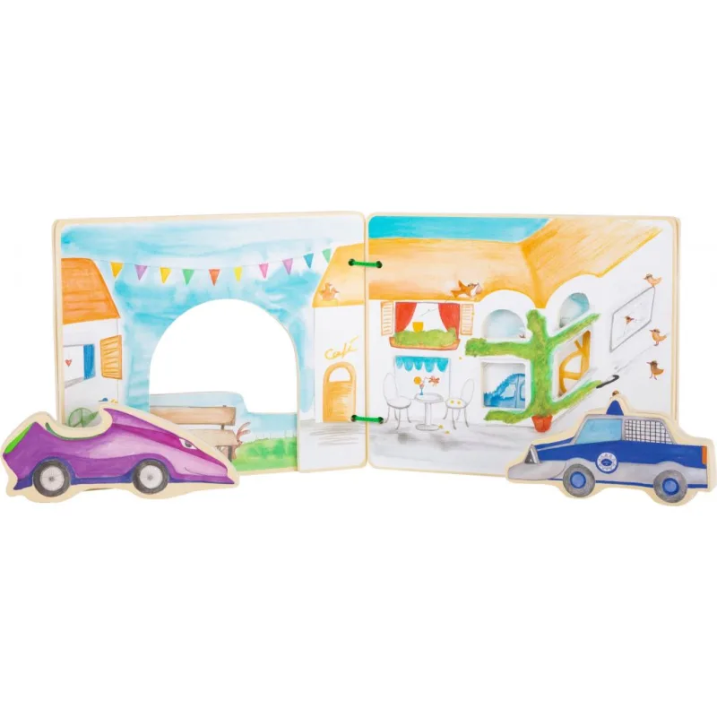 Drevená knižka polícia