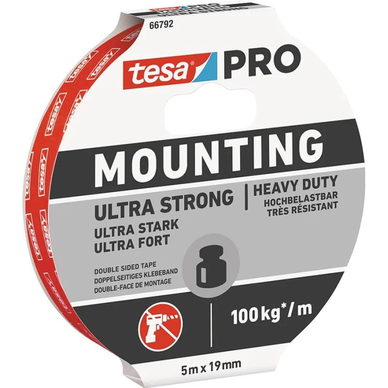 Obojstranná lepiaca páska tesa Mounting PRO Ultra Strong, 19 mm, L-5 m