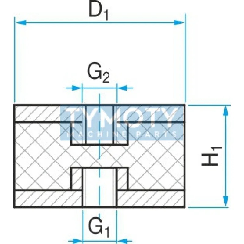 Silentblok typ 3 - 100x55 M10