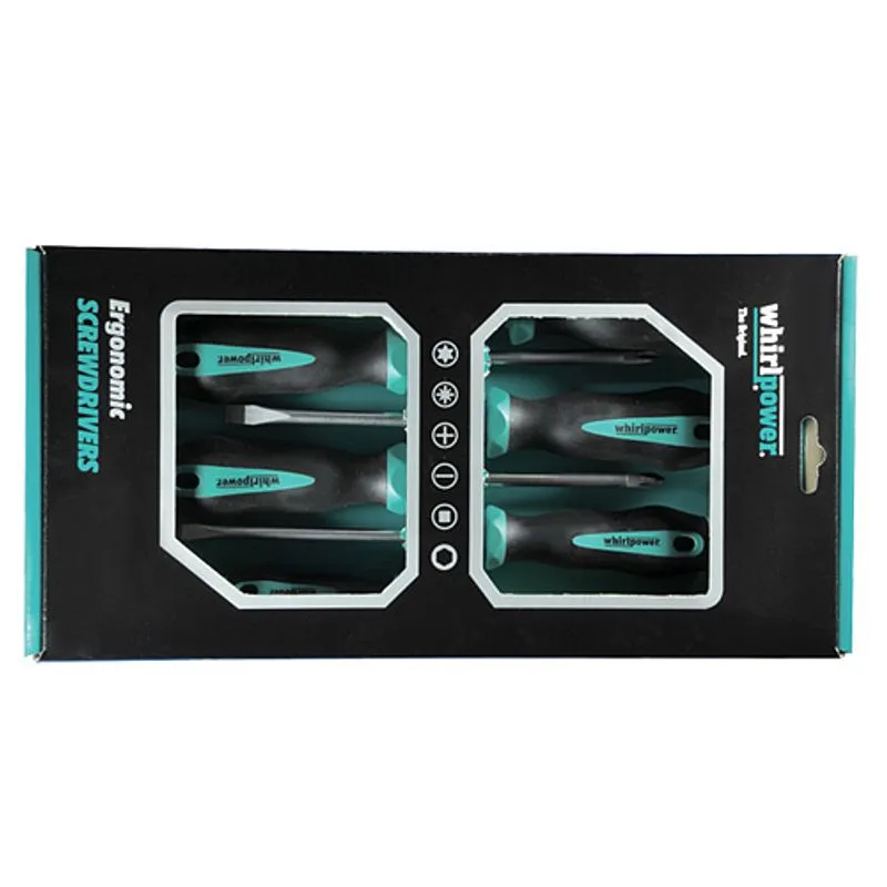 Sada skrutkovačov WHIRLPOWER 171-0506, 6-dielna, Ergonomic