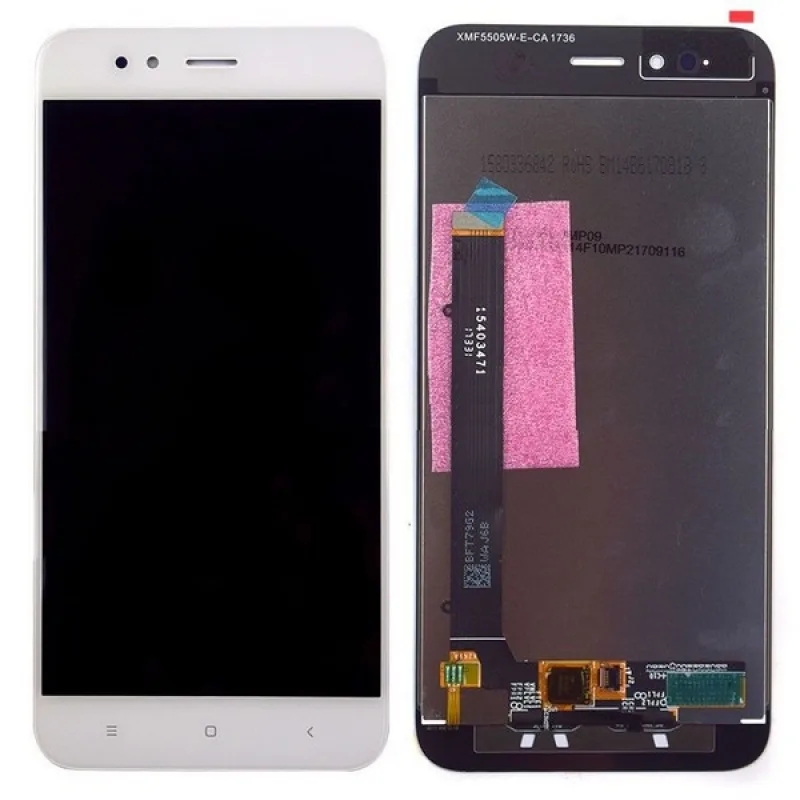 Xiaomi Mi A1 - LCD Displej + Dotykové sklo Farba: Biela