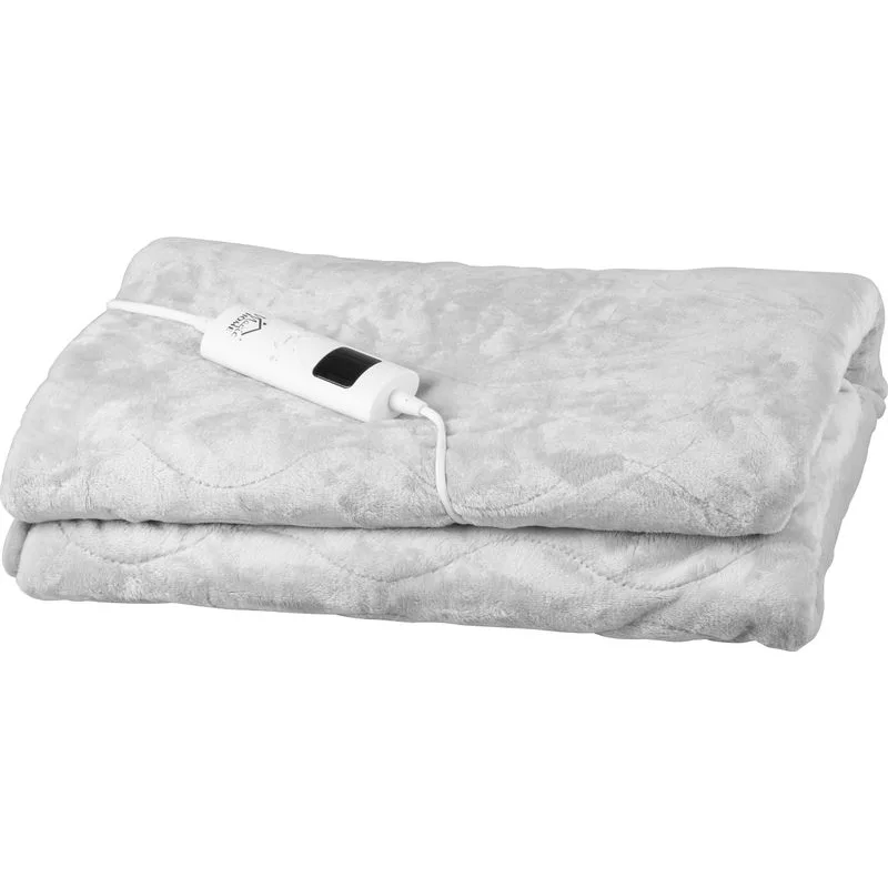 Vyhrievacia deka MagicHome – flanelová, sivá, 180x130 cm