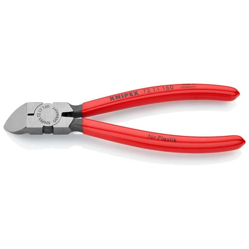 Kliešte KNIPEX 72 11 160 – 160 mm, štiepacie, bočné 45°, na plast