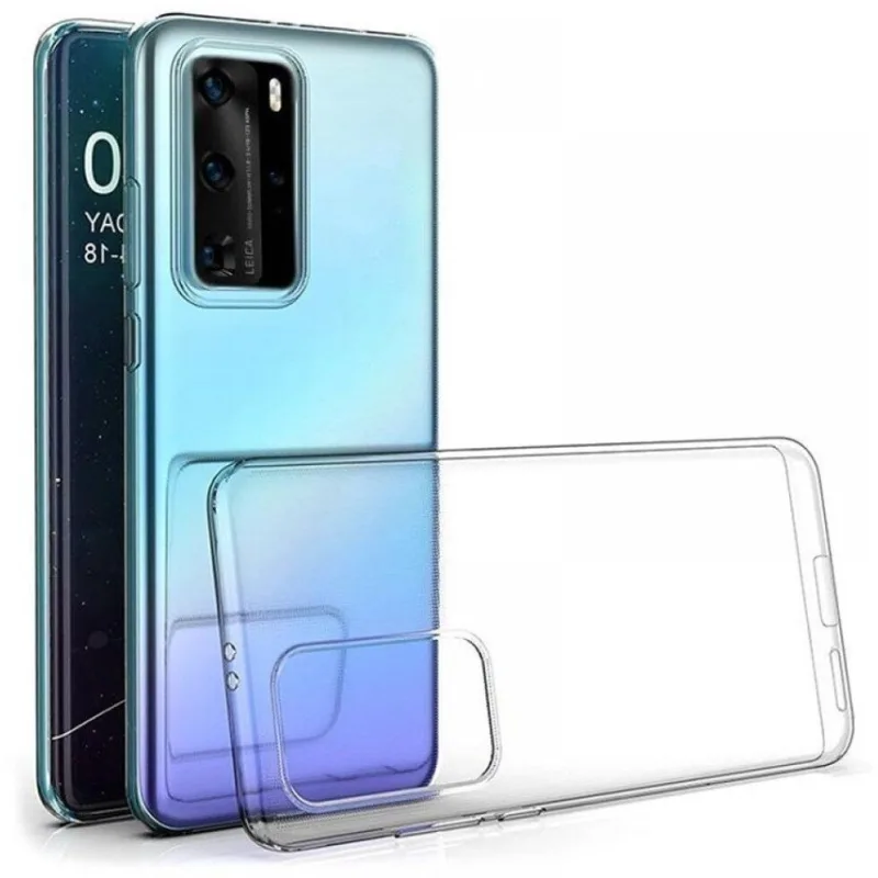 Transparentné Puzdro priesvitné silikónové Huawei P40 Pro Farba: Priesvitné 6819