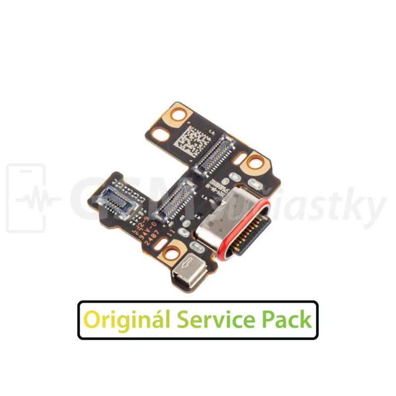 Doska nabíjania Motorola Edge 40 Neo - nabíjací konektor, mikrofón Originál
