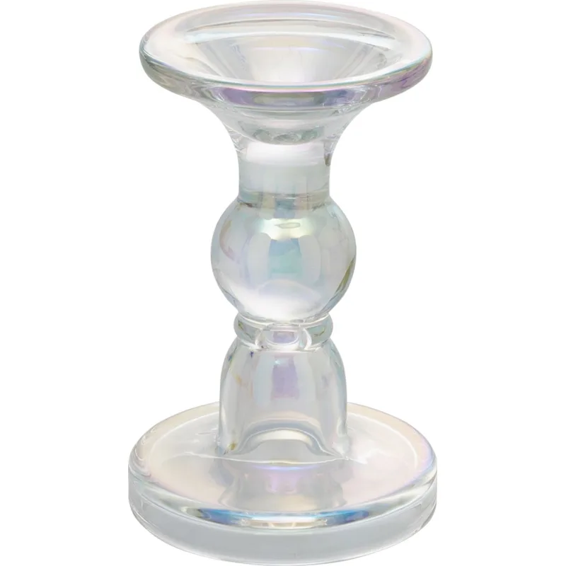 Stojan na sviečku MagicHome Vianoce, sklo, 8,5x14 cm