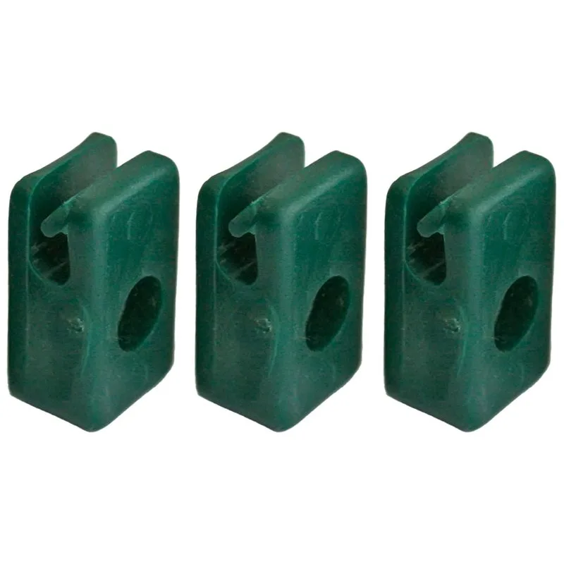 Príchytka vodiaca na napínací drôt, so skrutkou, zelená, balenie 10 ks