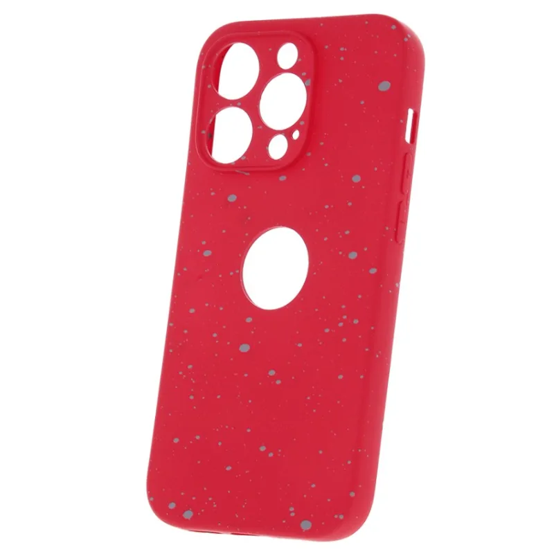 ELEGANCE Puzdro GRANITE silikónové iPhone 14 Pro Farba: Červená