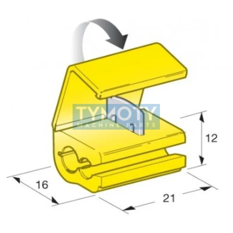 Rýchlospojka káblová 2,5-6mm žltá