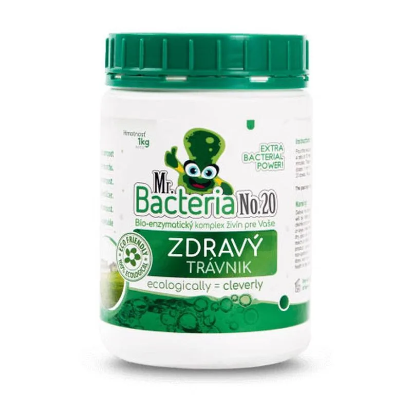 Aktivátor Mr.Bacteria No.20, živiny pre zdravý trávnik, 1000g