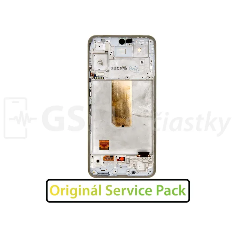 LCD Displej + Dotykové sklo + Rám Samsung Galaxy A54 5G Farba: Awesome White