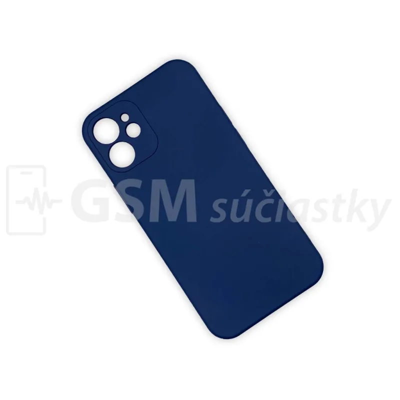Soft Flex Silikónový kryt na mobil iPhone 12 Mini Modrý