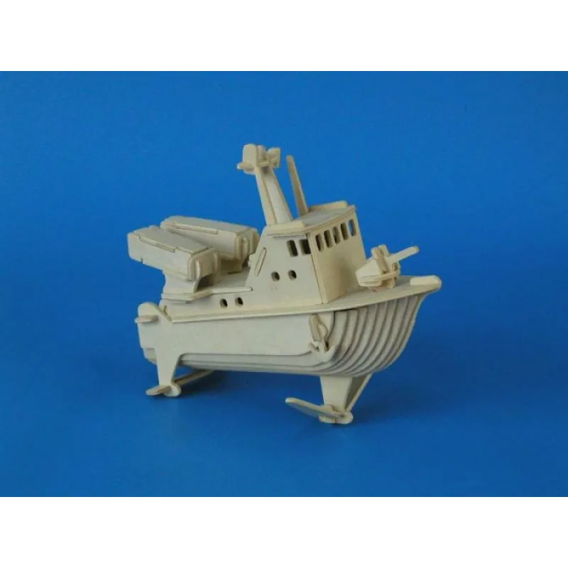 Woodcraft Drevené 3D puzzle Bojový čln P038