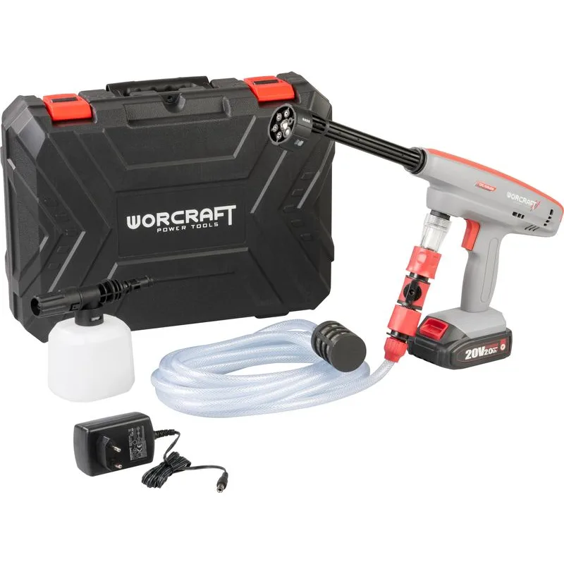 Pištoľ Worcraft CPC-S20LiEM, ShareSYS, vysokotlakový, 1x akumulátor 2.0Ah, 1x nabíjačka