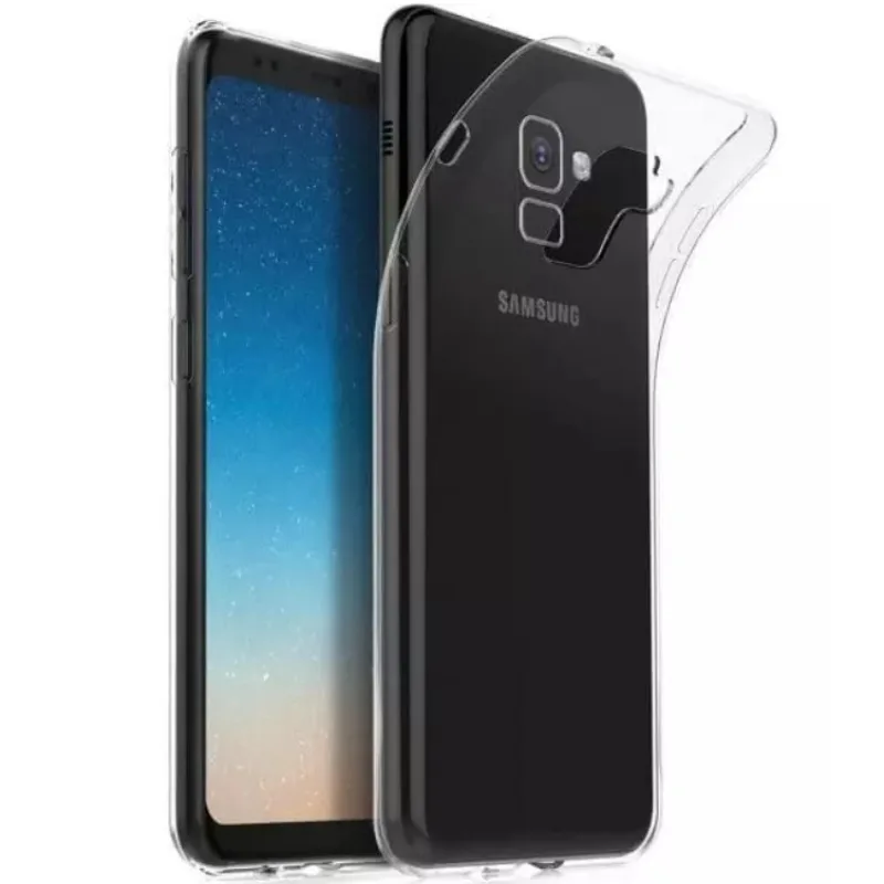 Transparentné Puzdro priesvitné silikónové Samsung A730 Galaxy A8 Plus 2018 Farba: Priesvitné 6133