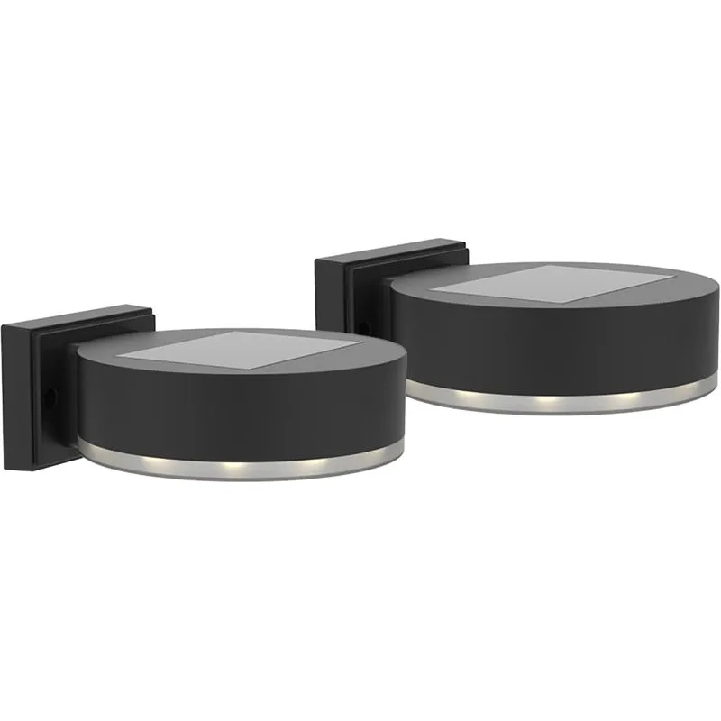 Solárna lampa na stenu/plot – SMD LED, balenie 2 ks