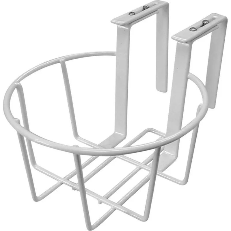 Nastaviteľný biely držiak Strend Pro na kvetináč, 20 cm