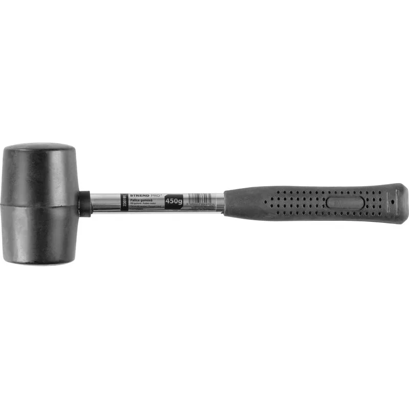 Gumené kladivo BlackHead, 450 g, kovová rúčka