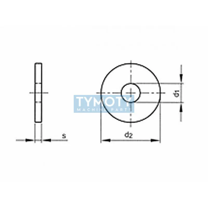 Podložka karosárska 10,5x30x1,5 pozink