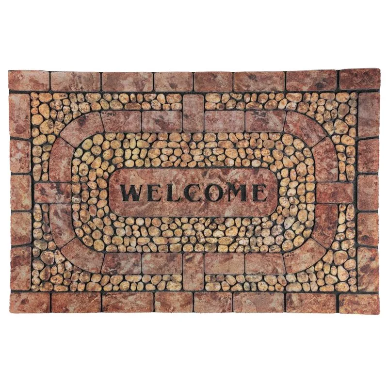 Rohožka pred dvere RBM 406 – 89x58 cm, hnedá