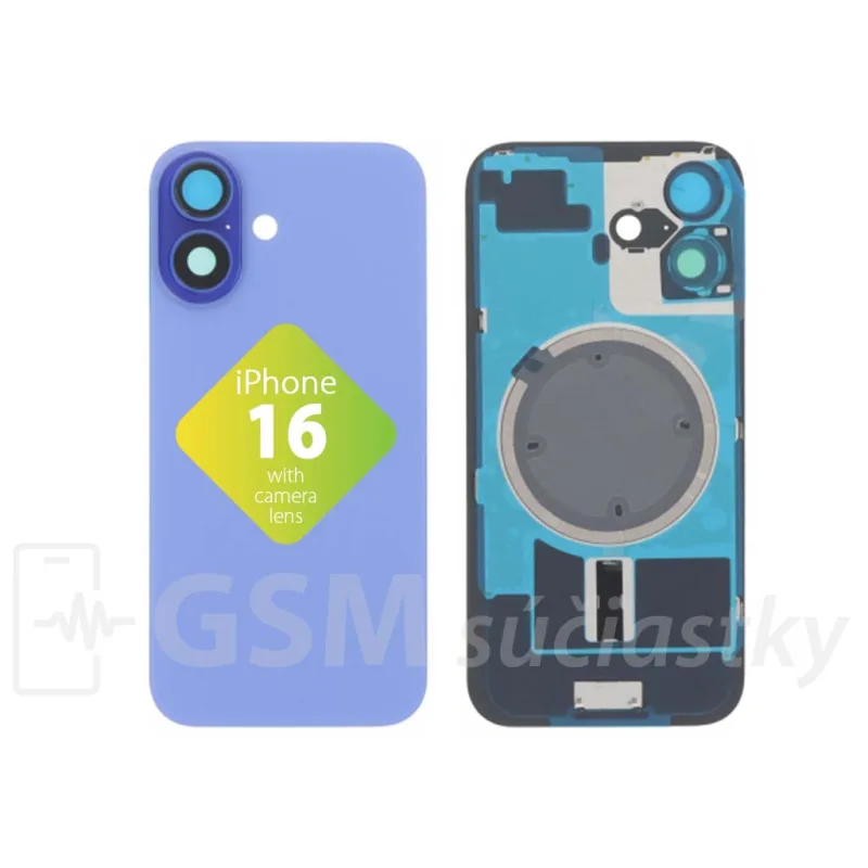 iPhone 16 - Zadné sklo housingu Ultramarine