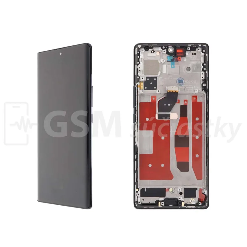 LCD Displej + Dotykové sklo Huawei Honor 70 Farba: Čierna + rám