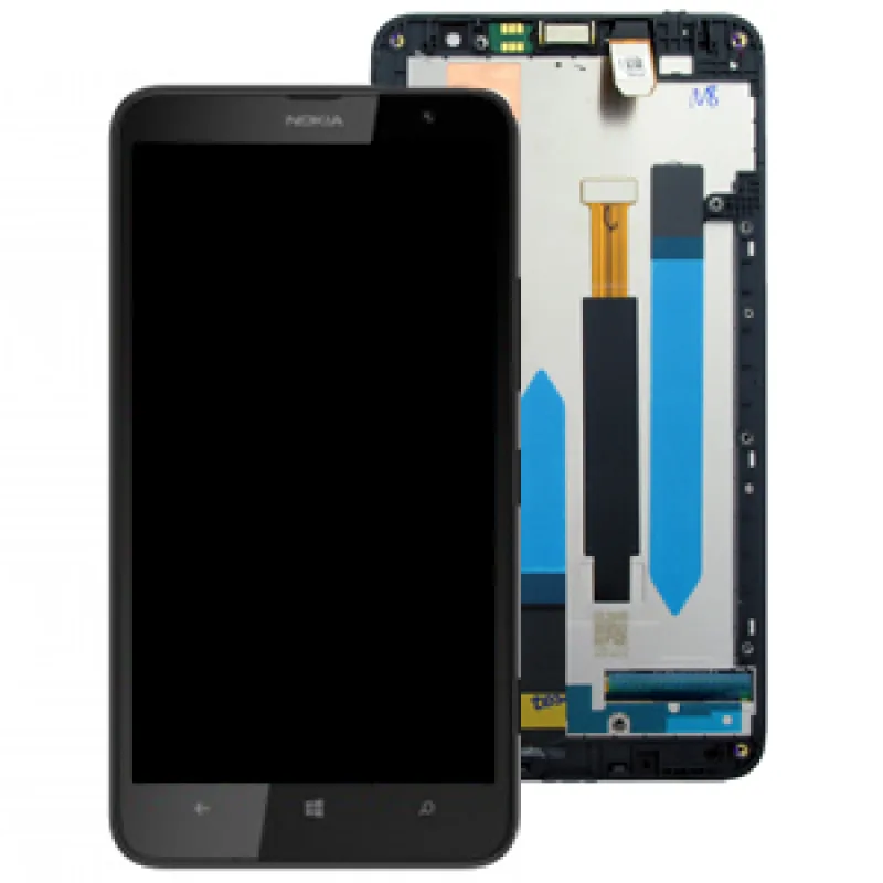 LCD displej + Dotykové sklo + rám Nokia Lumia 1320 Farba: Čierna