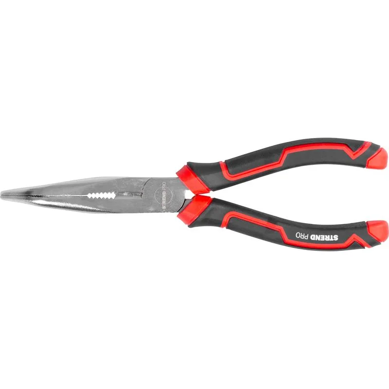 Kliešte Strend Pro Premium ComfortGrip DL413, 200 mm, so zahnutým nosom
