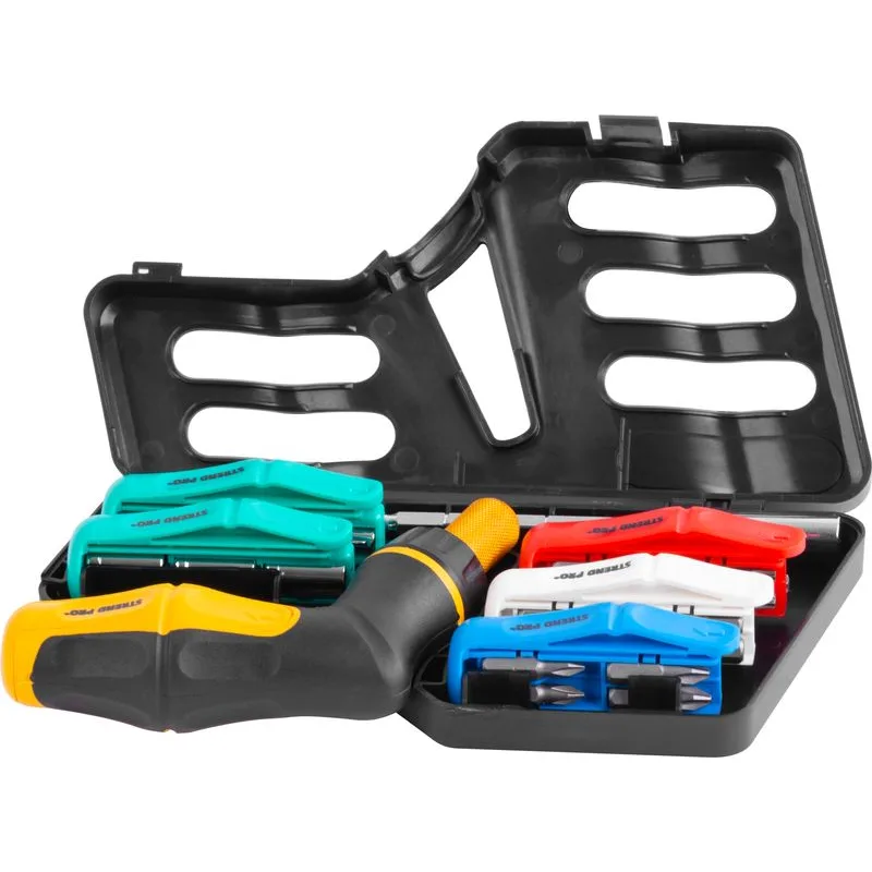 Sada bitov Strend Pro SDX47-141, 41-dielna, s račňovým skrutkovačom