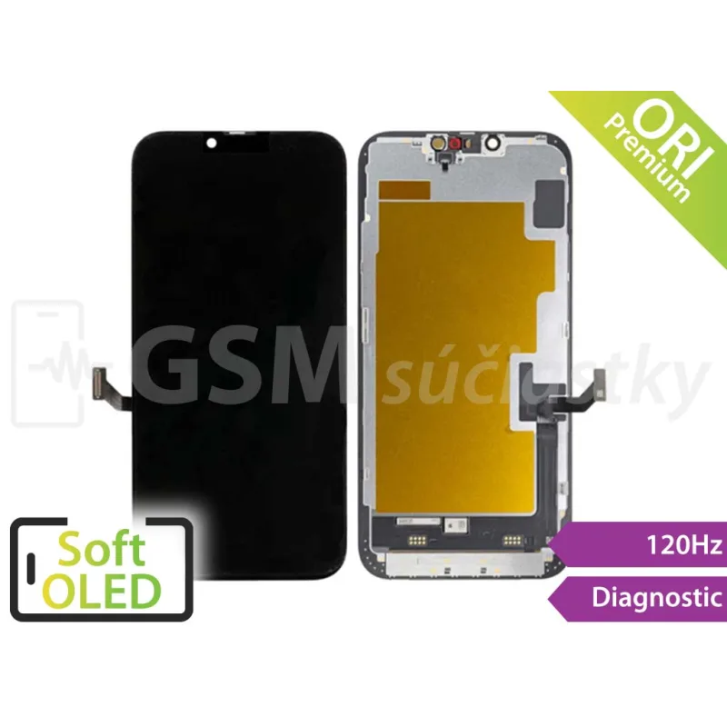 iPhone 14 Plus - LCD displej + dotykové sklo - zobrazujúci sa ako Originál