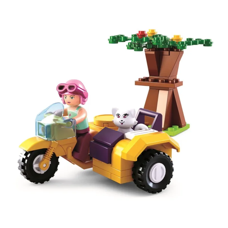 Sluban Girls Dream Holidays M38-B0600C Motocykel s postranným vozíkom