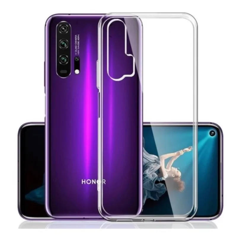 Transparentné Puzdro priesvitné silikónové Huawei Honor 20, Nova 5T Farba: Priesvitné 6502