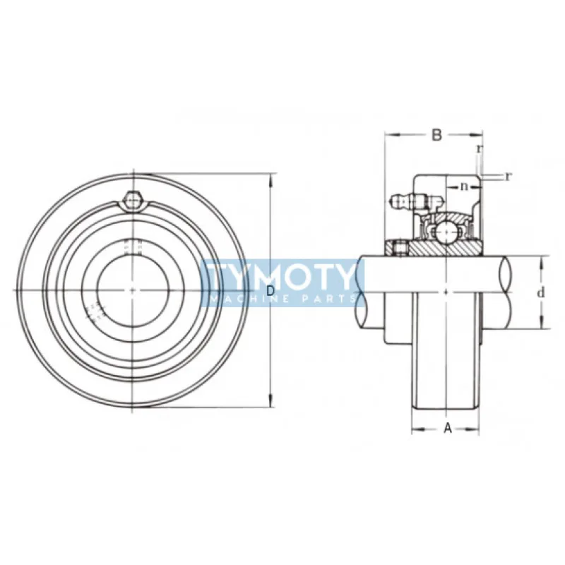 Asahi UCC 204 ložisková jednotka