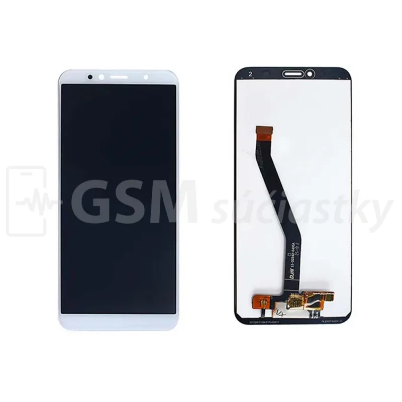 LCD Displej + Dotykové sklo + Rám + Batéria Huawei Y6 - originál Farba: Biela