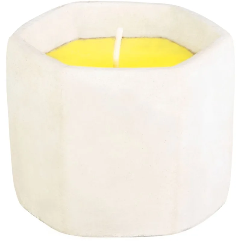 Sviečka Citronella, cementová nádoba, 85 g, repelentná, 90x75 mm