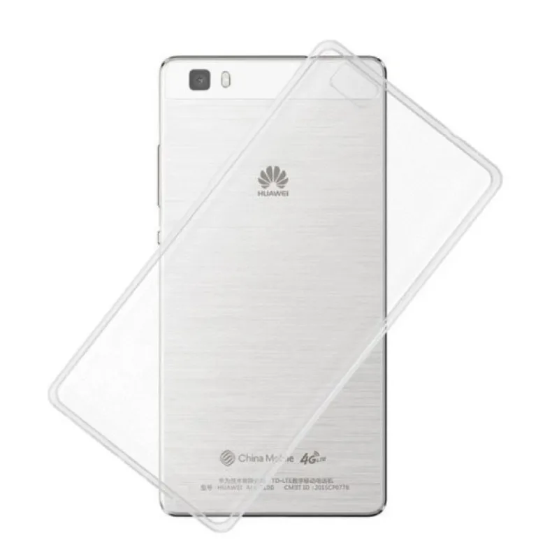 Transparentné Puzdro priesvitné silikónové Huawei P8 Lite Farba: Priesvitné 6100