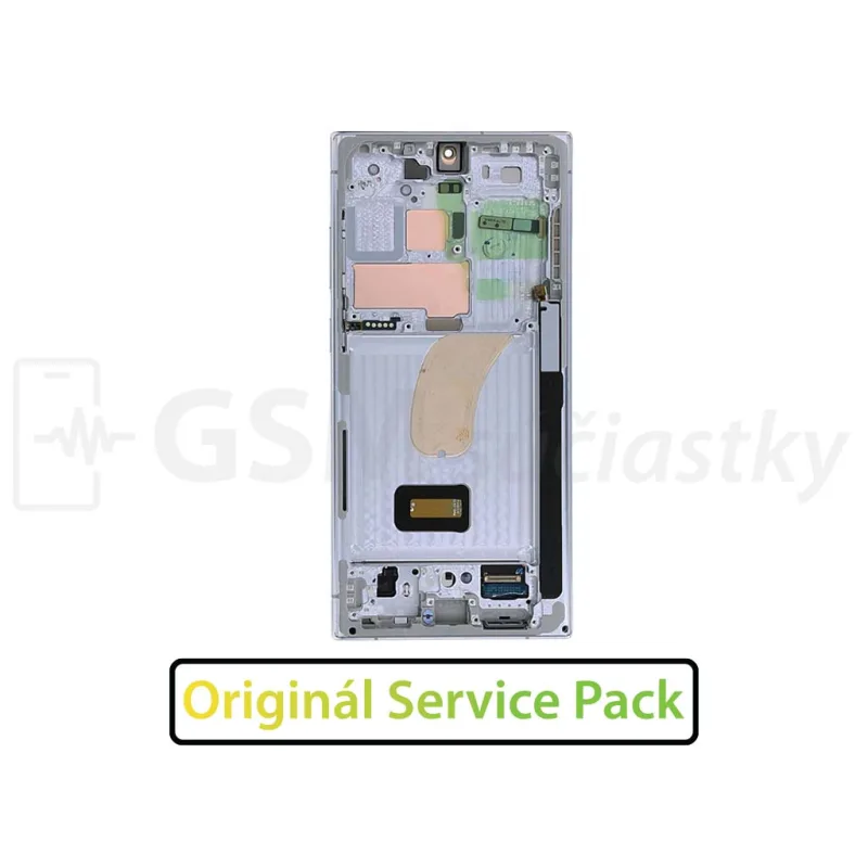 Samsung S918B Galaxy S23 Ultra - LCD displej + Dotykové sklo a Rám Originál Farba: Sky Blue / Lime