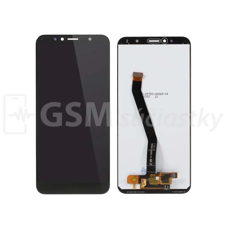LCD Displej + Dotykové sklo + Rám + Batéria Huawei Y6 - originál Farba: cierny