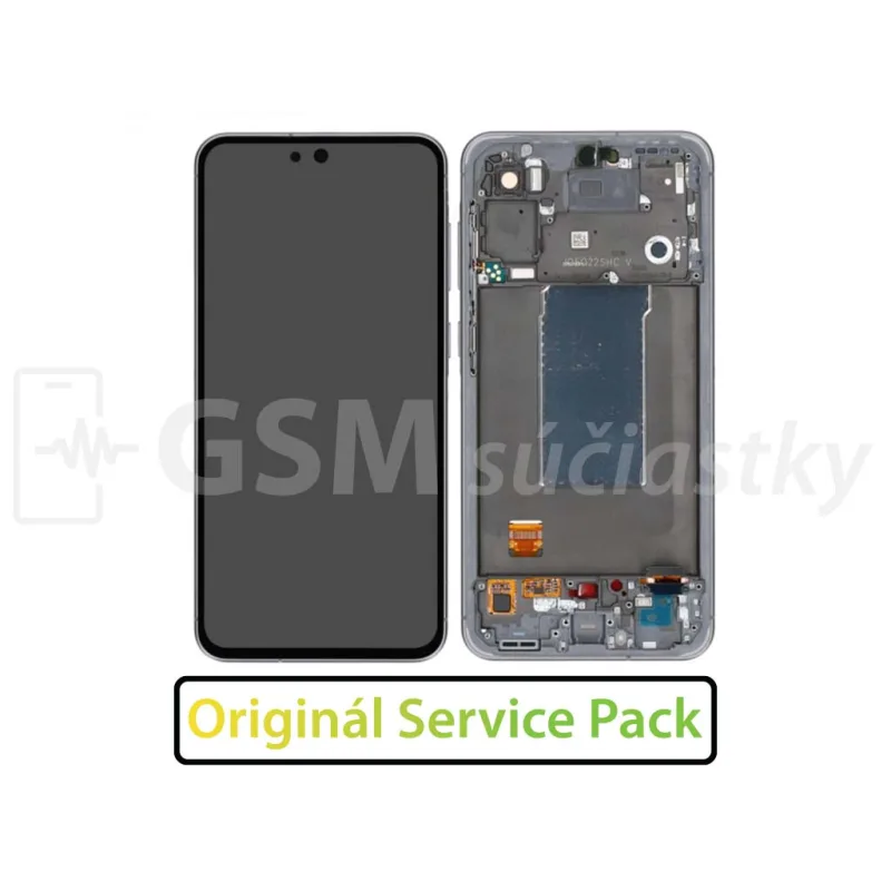 LCD Displej + Dotykové sklo + Predný kryt Samsung Galaxy A56 5G A566 - originál Farba: Čierny