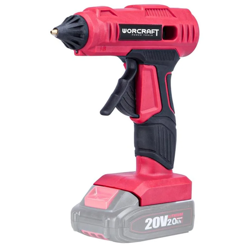 Pištoľ Worcraft CLG-S20Li, ShareSYS, tavná lepiaca, 20V, Li-ion, na tavné tyčinky 11 mm