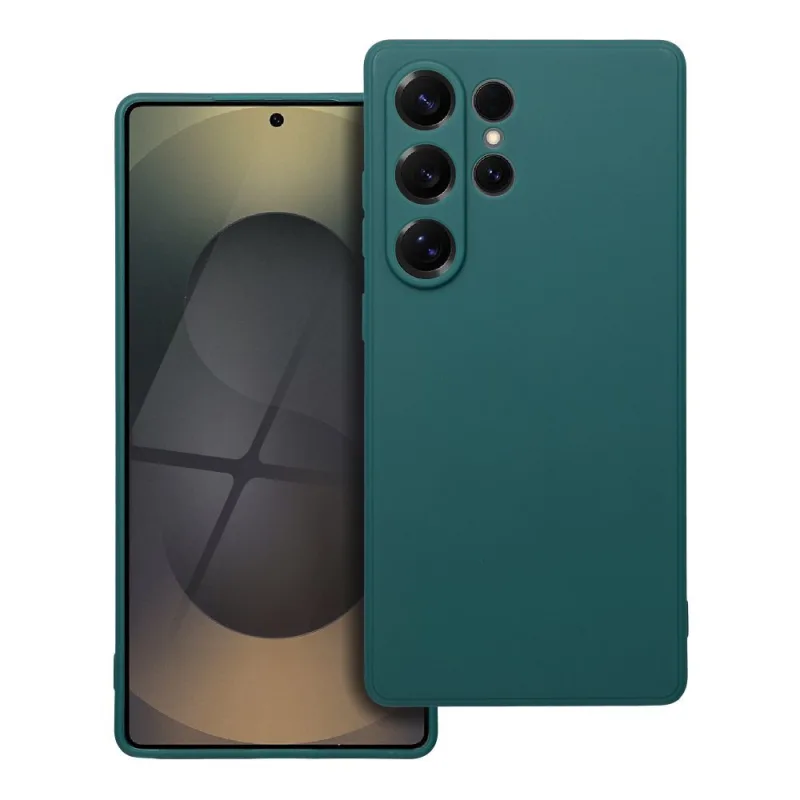 Soft Flex Puzdro na mobil Samsung Galaxy S25 Ultra, tmavo zelený