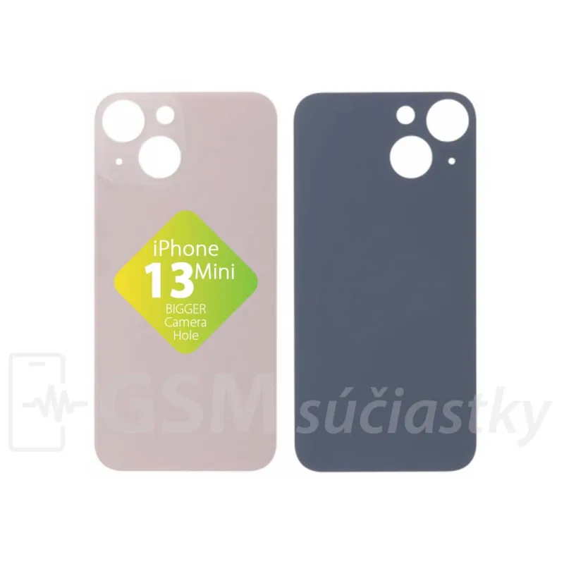iPhone 13 Mini - Zadné sklo housingu Ružové