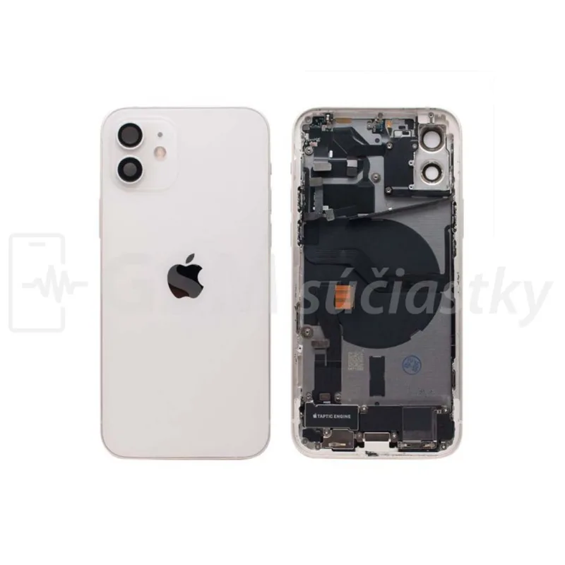 iPhone 12 mini - Zadný Housing s Malými Dielmi - Biely