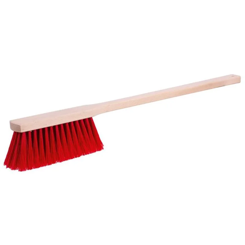 Metlička CRW BN40, nylon, predĺžená drevená rukoväť 60 cm