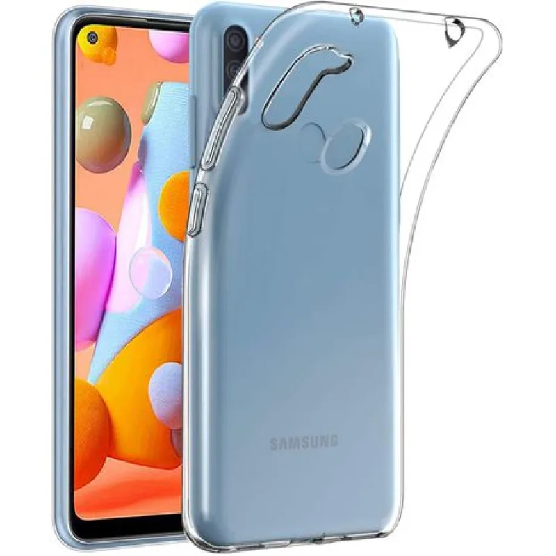 Transparentné Puzdro priesvitné silikónové Samsung Galaxy A11, M11 Farba: Priesvitné 7801