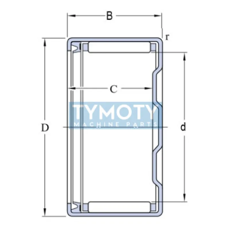 SKF BK 2518 RS ihlové ložisko